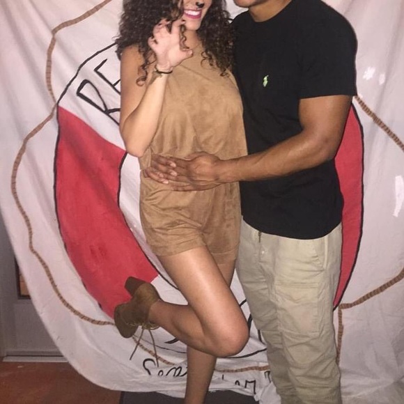 Suede brown romper - Picture 11 of 12